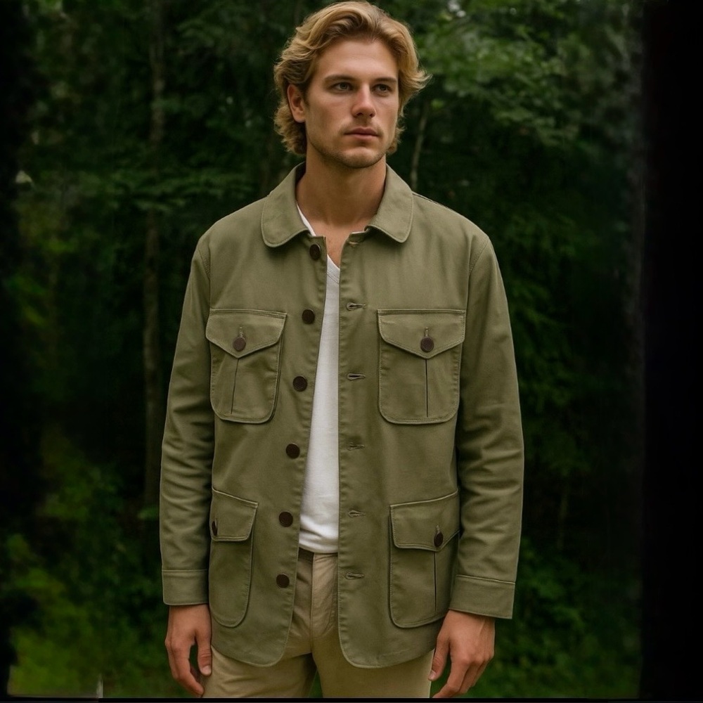 Freenote Cloth Keynot Japanese‎ Cord Hunting Utility Jacket Green Khaki, Size M